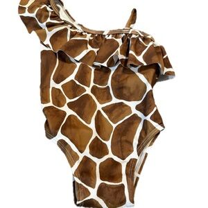 Janie and Jack 12-18 month giraffe print swimsuit